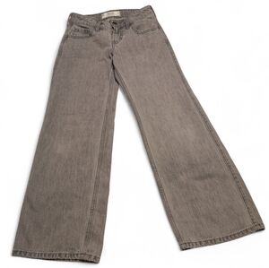 000 Hollister Gray Wash Low-rise Baggy Jeans